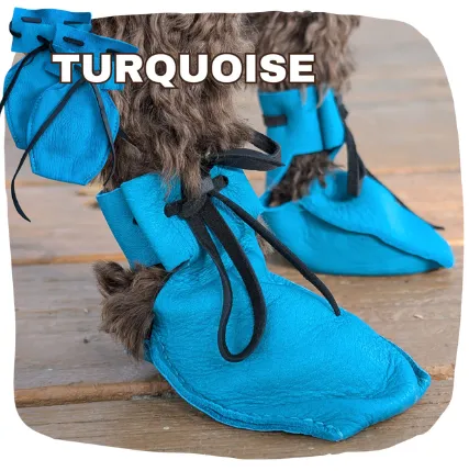 1 Pair of Dog Mocs (Sold in pairs) - Turquiose