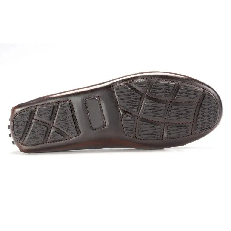 2549 - Brown Polished Leather Soft Loafer for Girl by London Kids