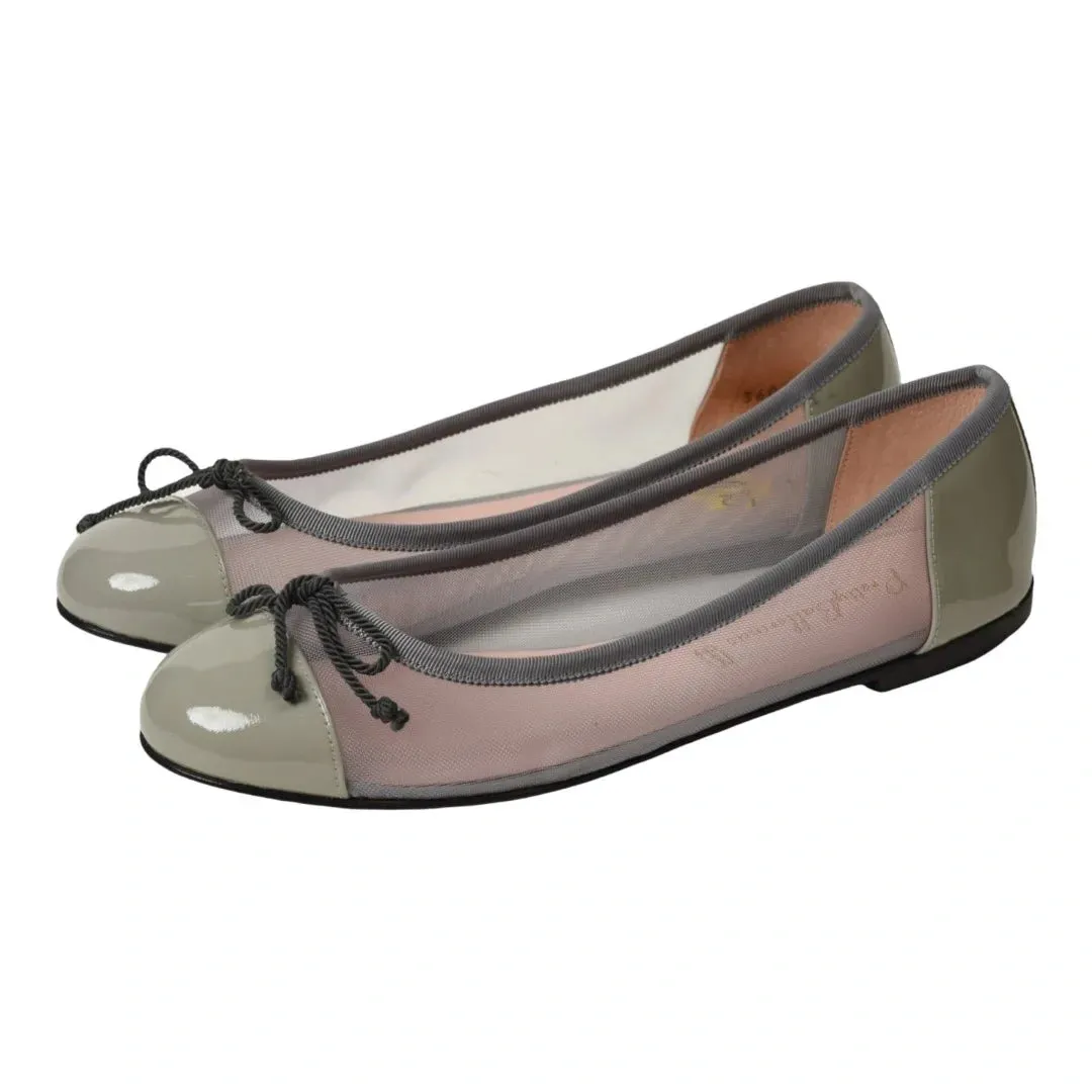 41663 - Silver Micro Flats for Teen/Women by Pretty Ballerinas