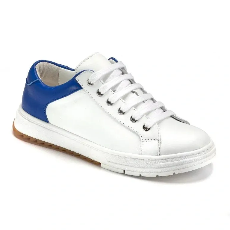 880 - White Sahara Leather Lace for Girl/Boy by London Kids