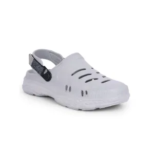 A-HA Casual Light Grey Clogs For Men BEACHRIDE By Liberty