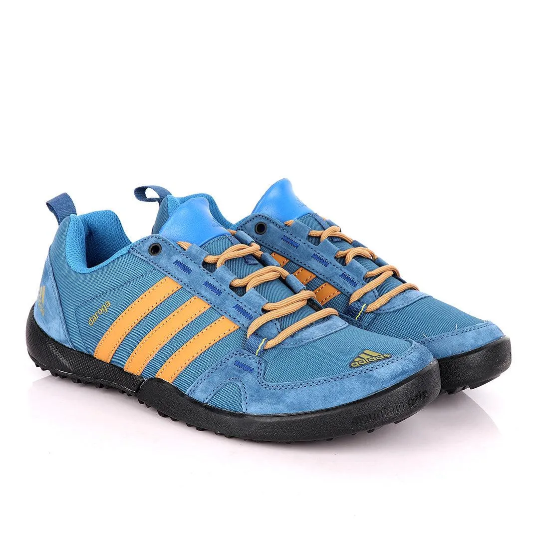 Adidas Daroga Trendy Blue And Brown Sneakers