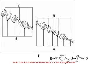 Audi CV Joint Boot Kit 8R0598203