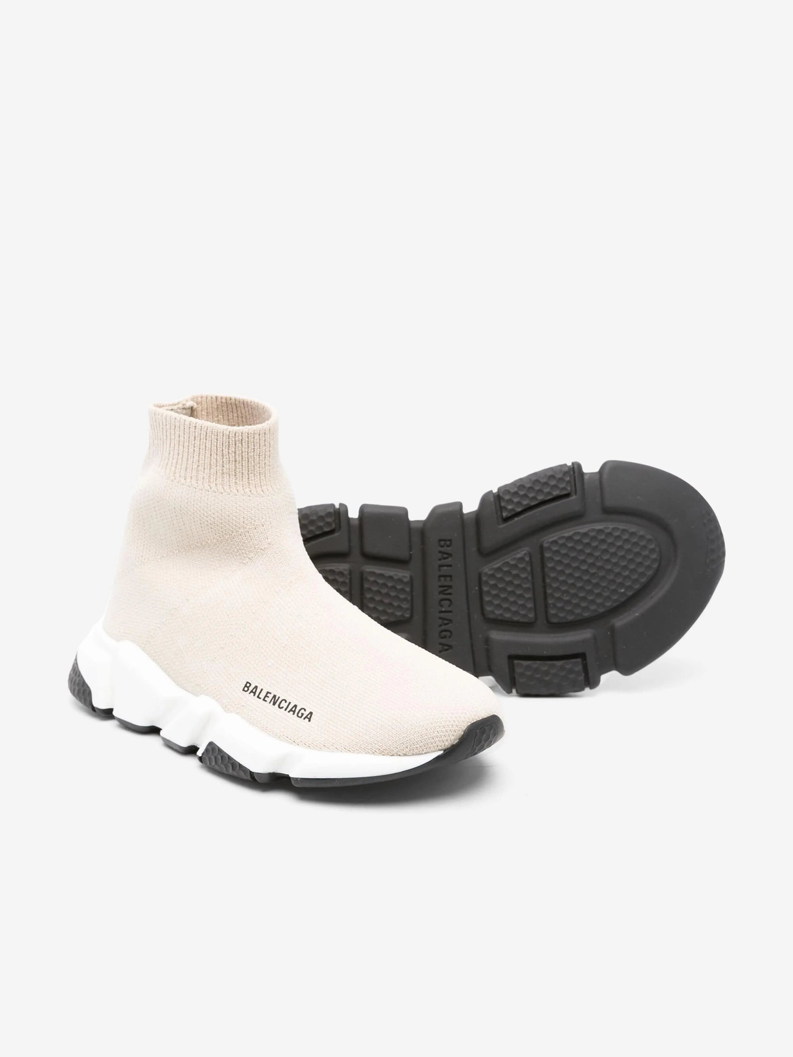 Balenciaga Kids Speed Trainers in Beige