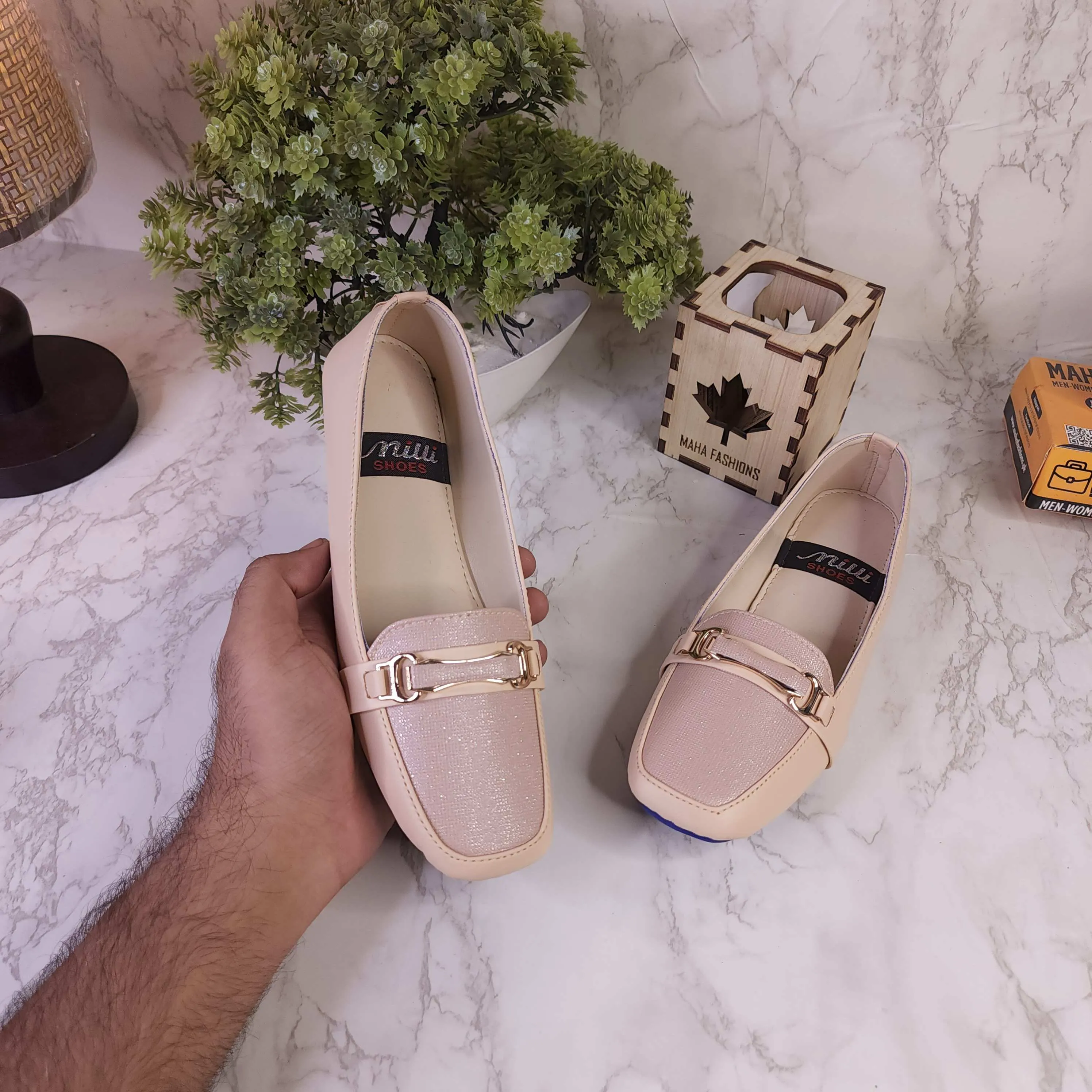 Beige Casual Loafers