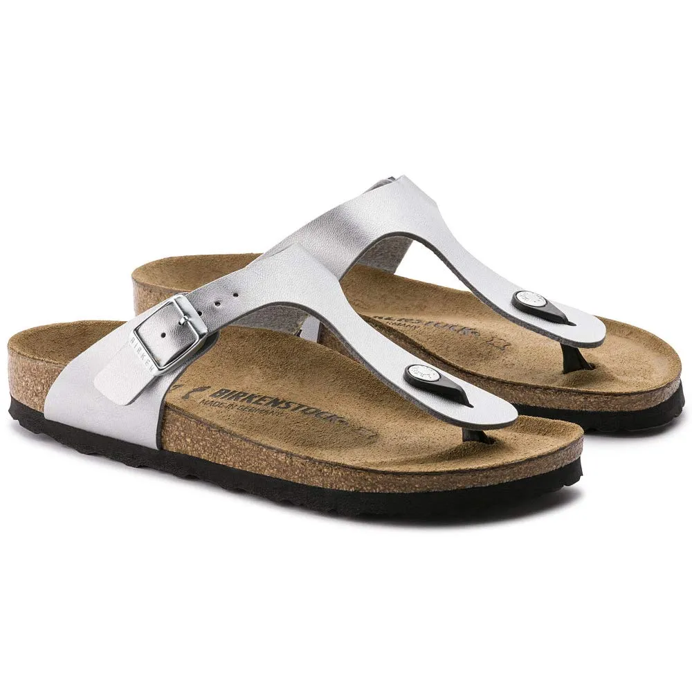 Birkenstock Unisex Gizeh White Birko-Flor Sandal