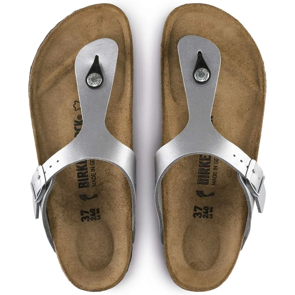 Birkenstock Unisex Gizeh White Birko-Flor Sandal