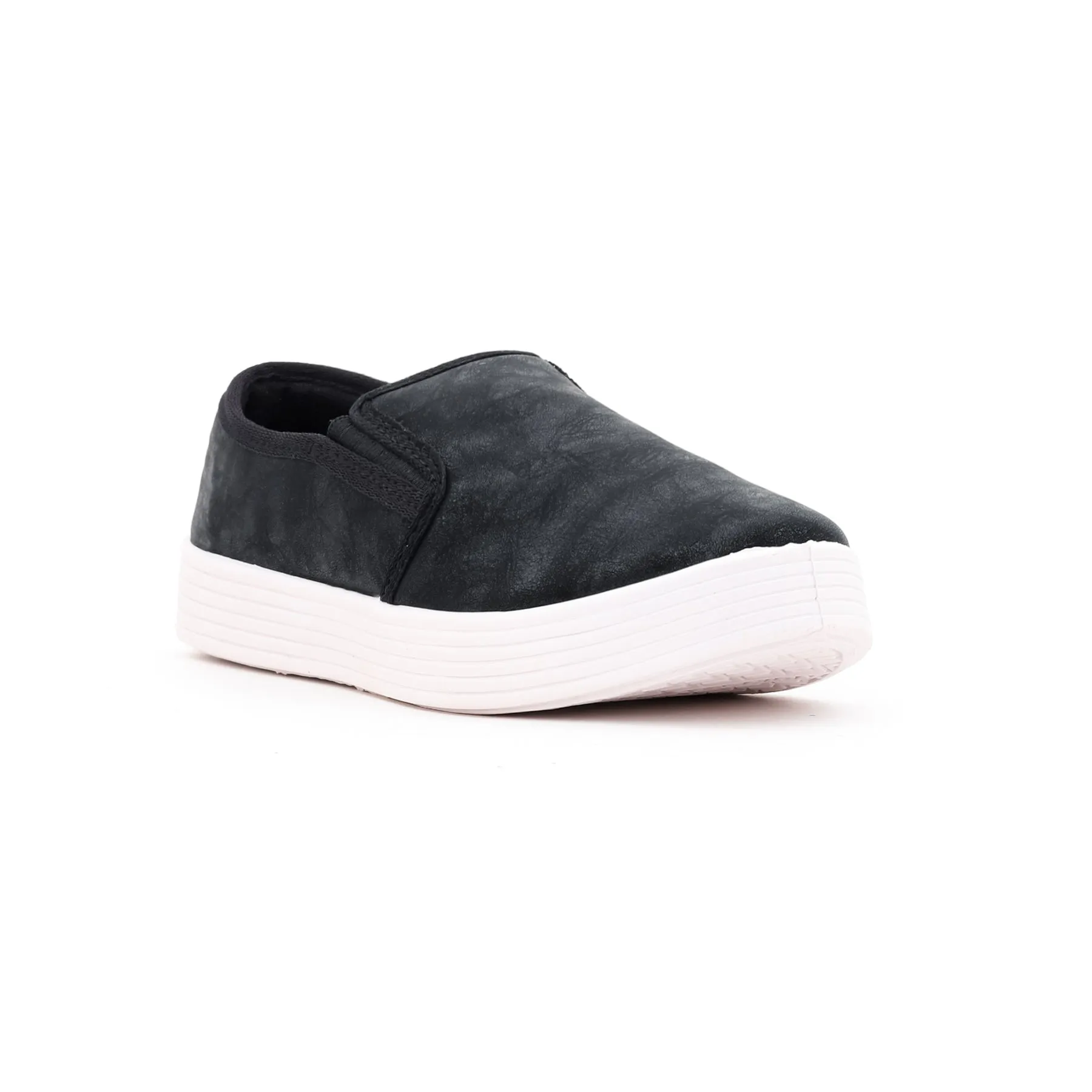 Black Casual Slip Ons AT9076