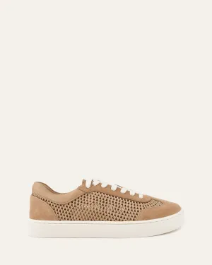 BRITT SNEAKERS CAMEL CROCHET