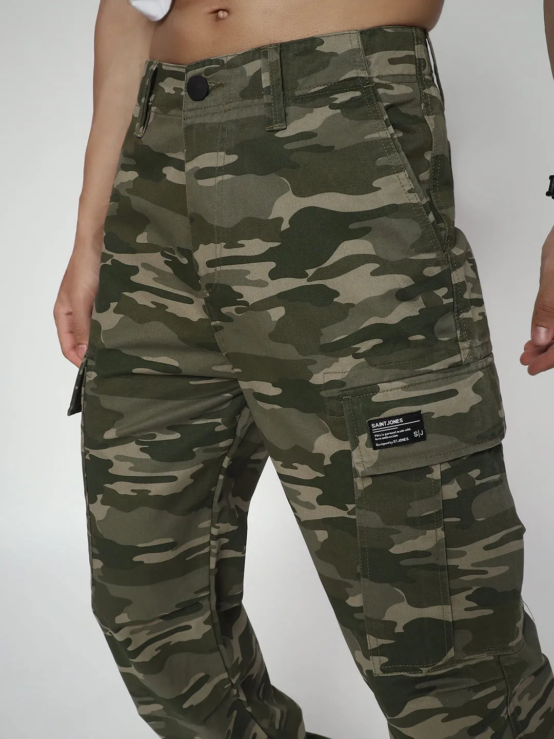 CAMOUFLAGE STRAIGHT FIT CARGO(LOOK THREE)