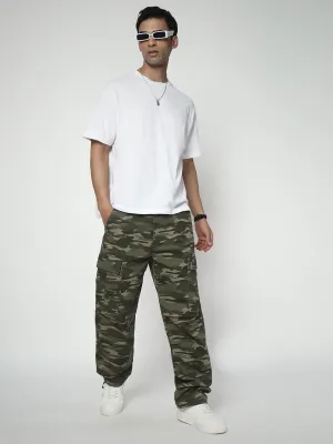 CAMOUFLAGE STRAIGHT FIT CARGO(LOOK THREE)