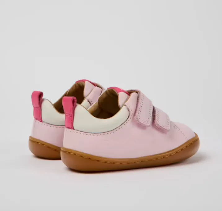 CAMPER Pink and White Leather Shoes for Girls