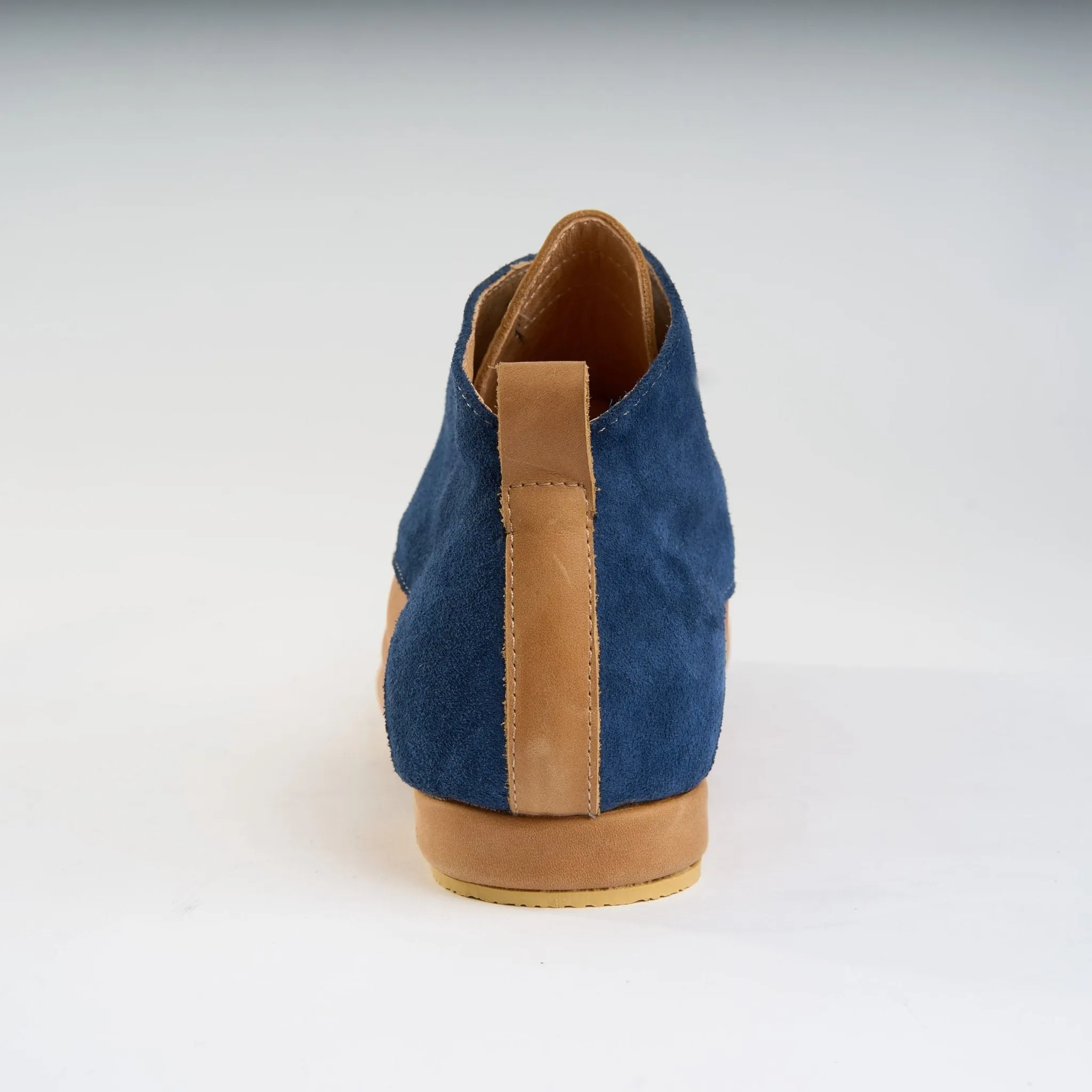 Caramel with Navy Suede - Handmade Tango Trainers - Gonzalo 9516