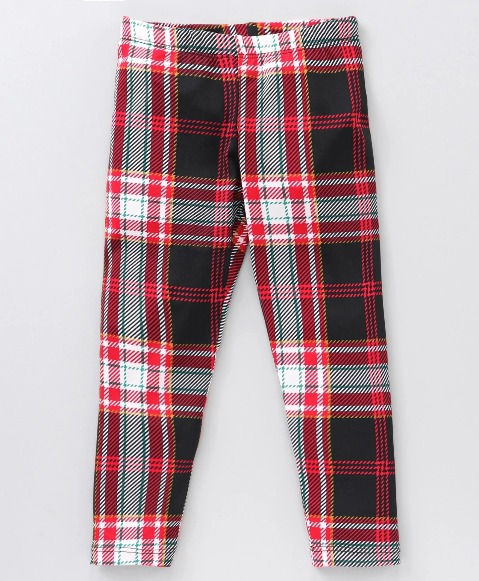 Checkered Vee Frill Top Leggings Set