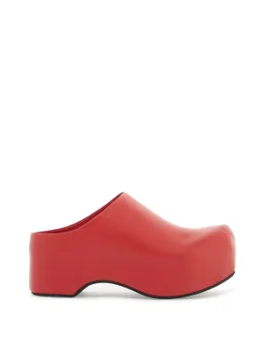 Chunky Clog Nappa Leather Sabots