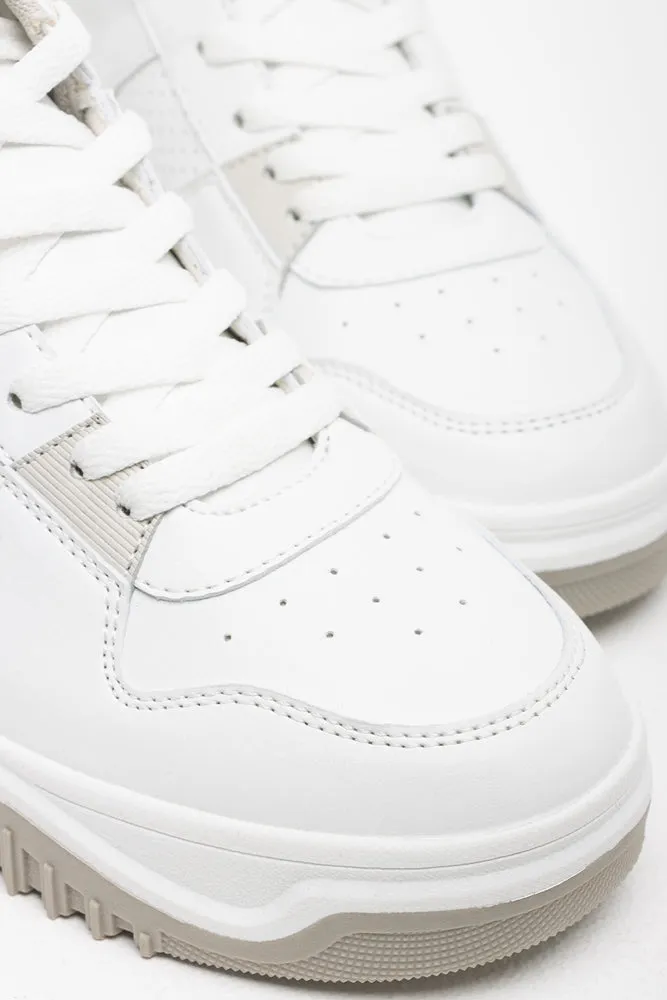 Chunky High Top Sneaker White