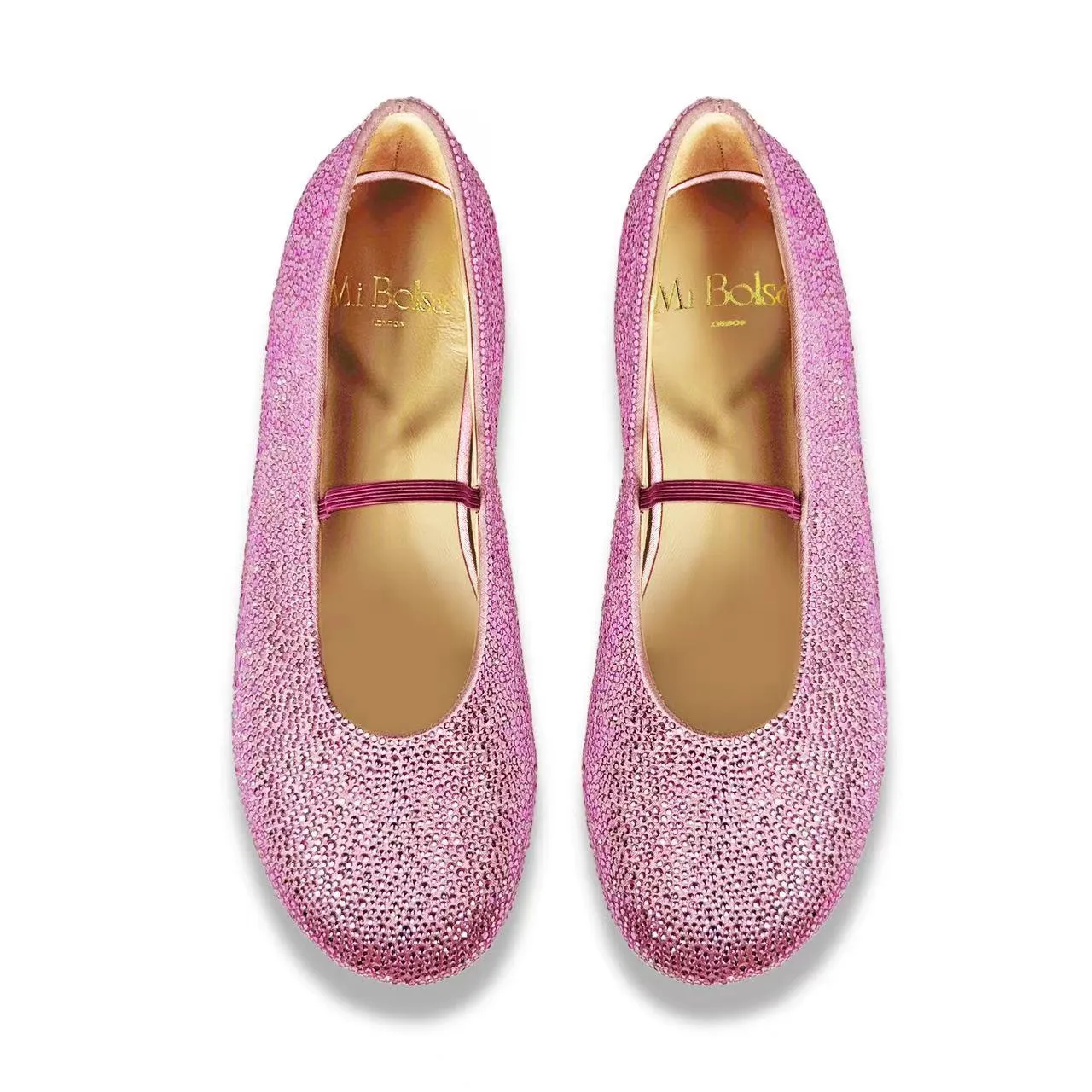 Crystal Diamond Ariel Ballet Flats