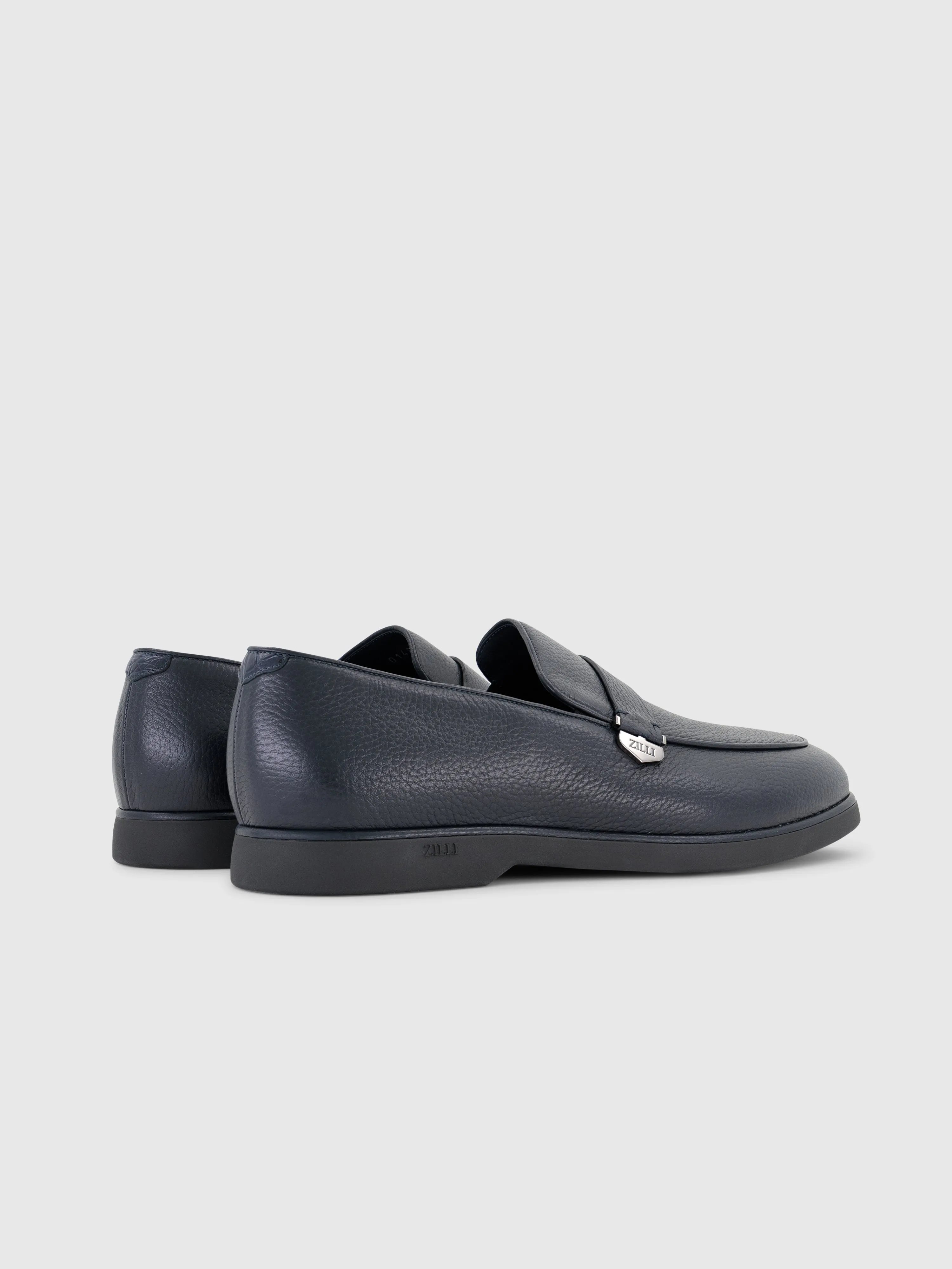 Deerskin Slip-On Dark Navy