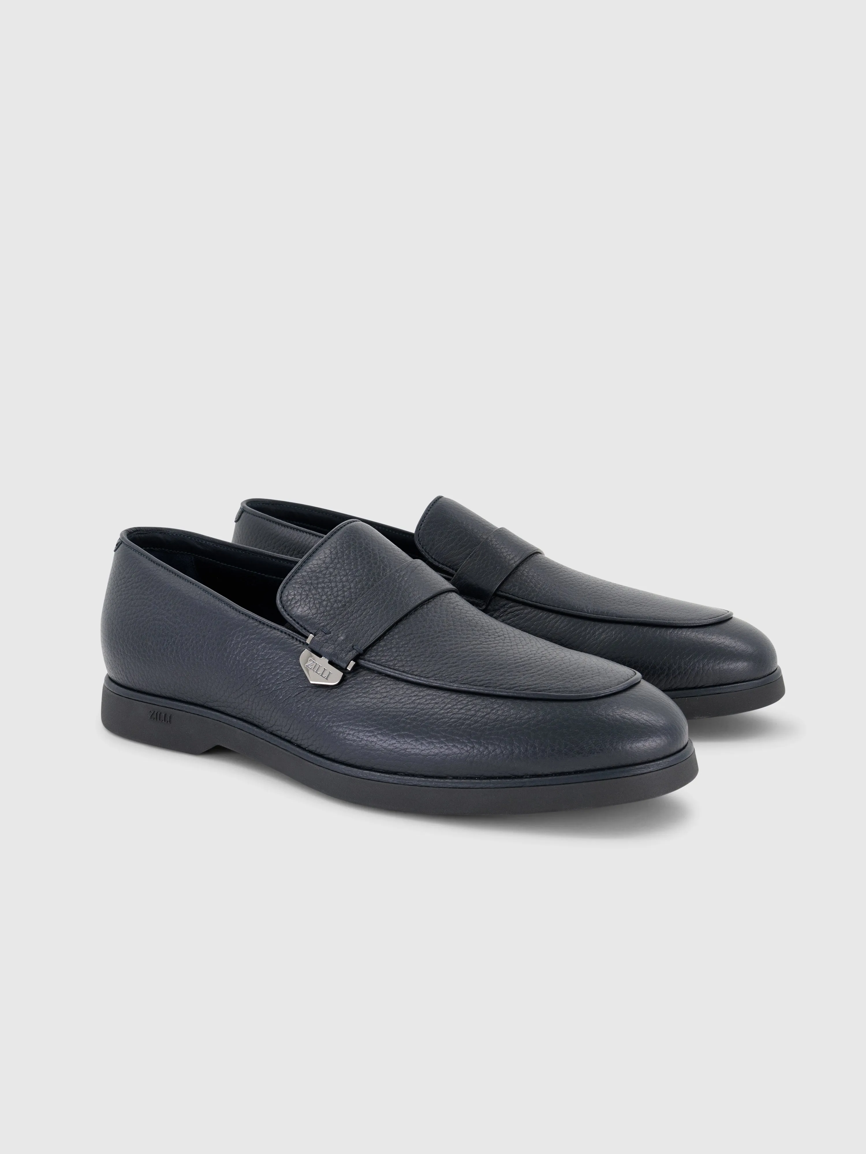 Deerskin Slip-On Dark Navy