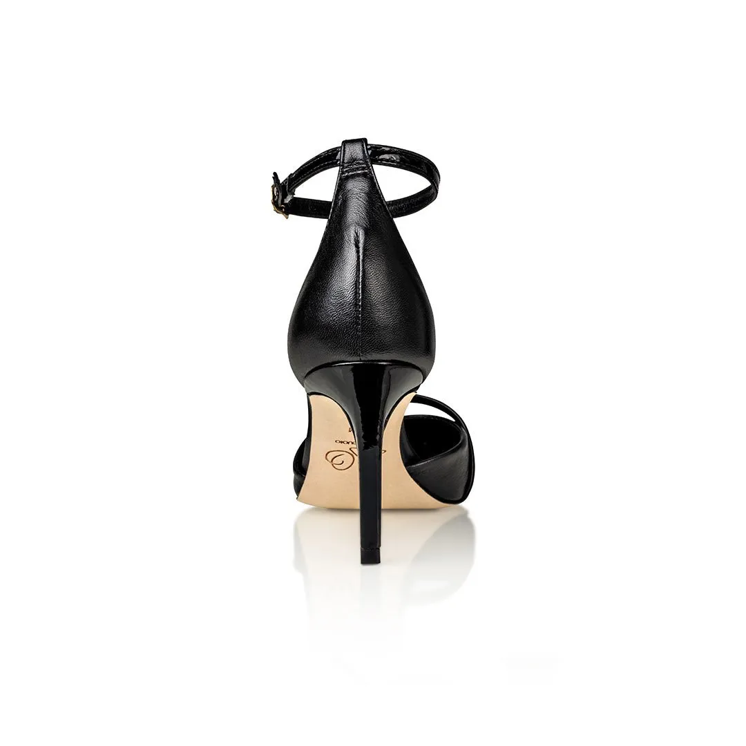 Desiree Black Nappa / Black Patent