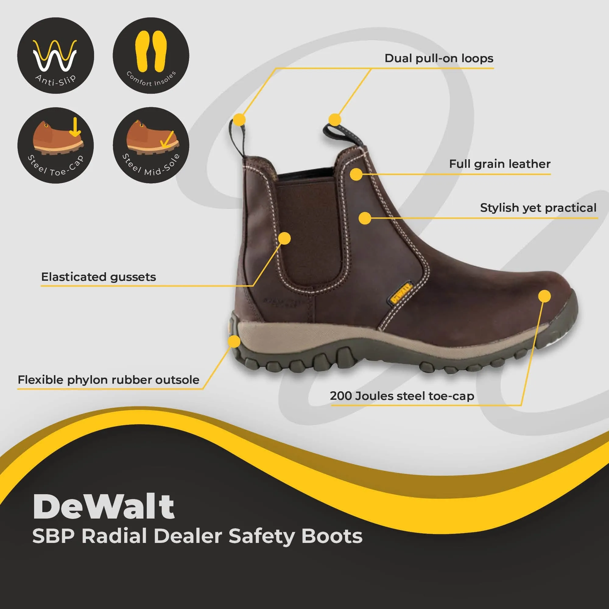 DeWALT Radial Dealer SBP Safety Boot