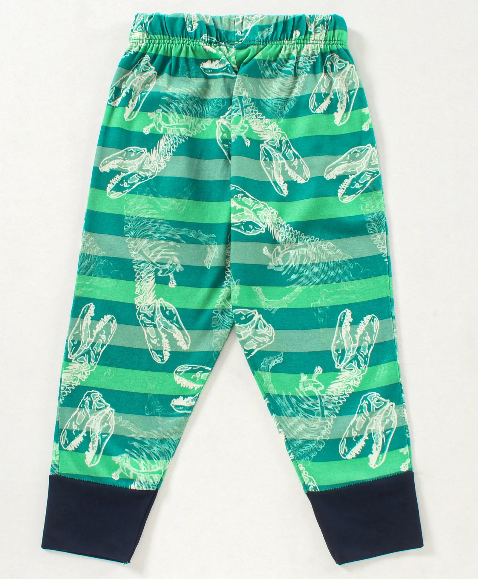 Dinosaur Printed Sweatshirt Jogger Set - Green