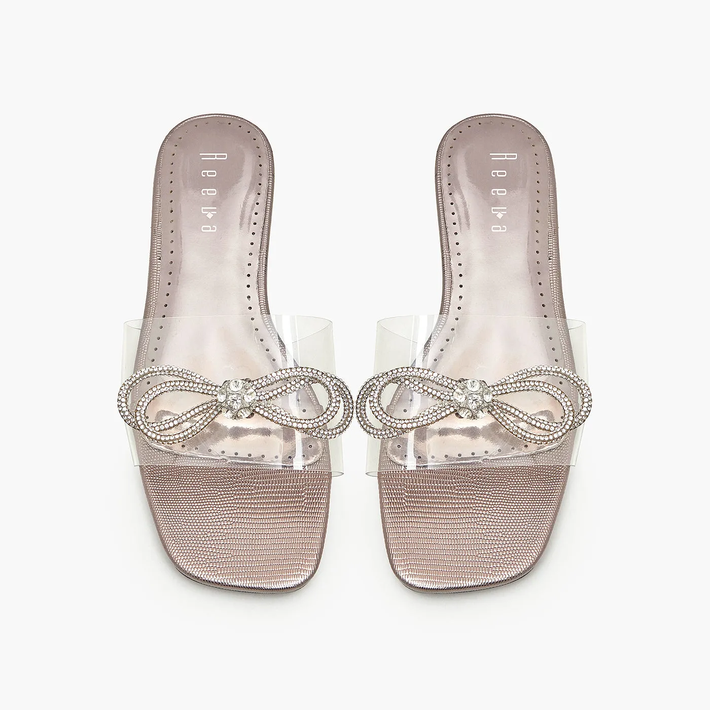 Embellished Clear Flats