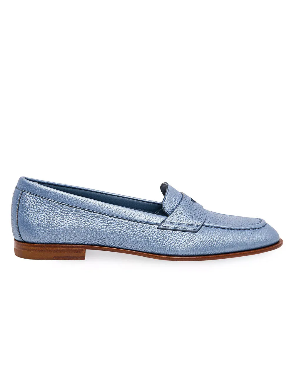 Famed Leather Penny Loafer in Light Blue