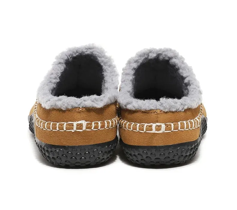 Fleece-Lined Indoor Slippers