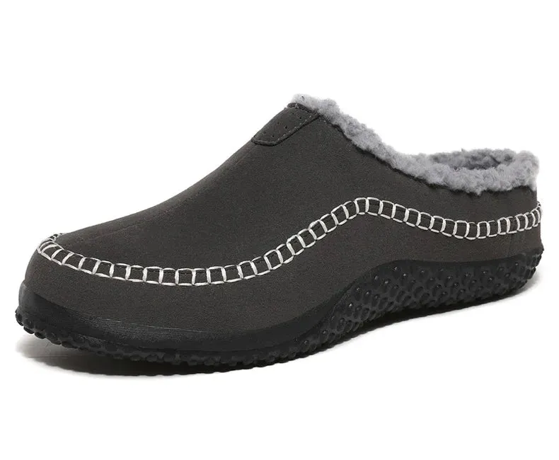 Fleece-Lined Indoor Slippers