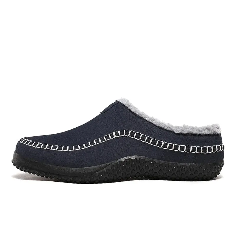 Fleece-Lined Indoor Slippers