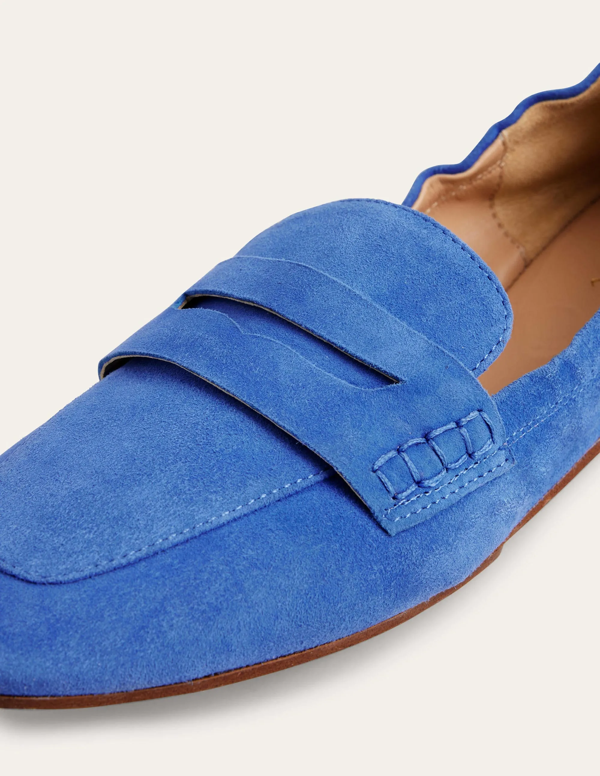 Flexible Sole Loafers-China Blue