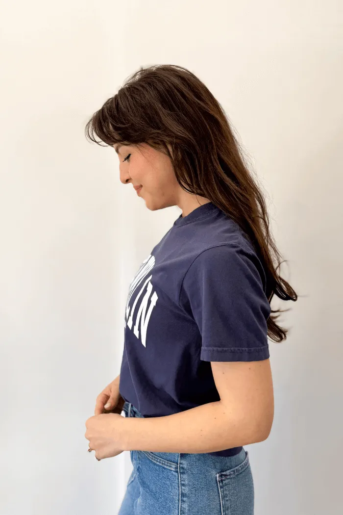 Franklin Graphic Tee in Navy