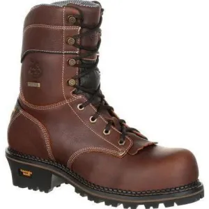 Georgia Men's AMP LT Logger Comp Toe WP Work Boot - Brown - GB00236