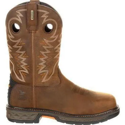 Georgia Men's Carbo-Tec 11" LT Alloy Toe WP Pull-On Western Work Boot GB00224