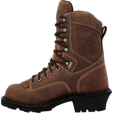 Georgia Men's Usa Logger 9" WP Comp Toe Work Boot - Crazy - GB00540