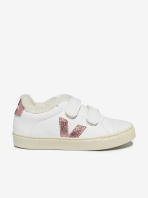 Girls Leather Esplar Trainers in White