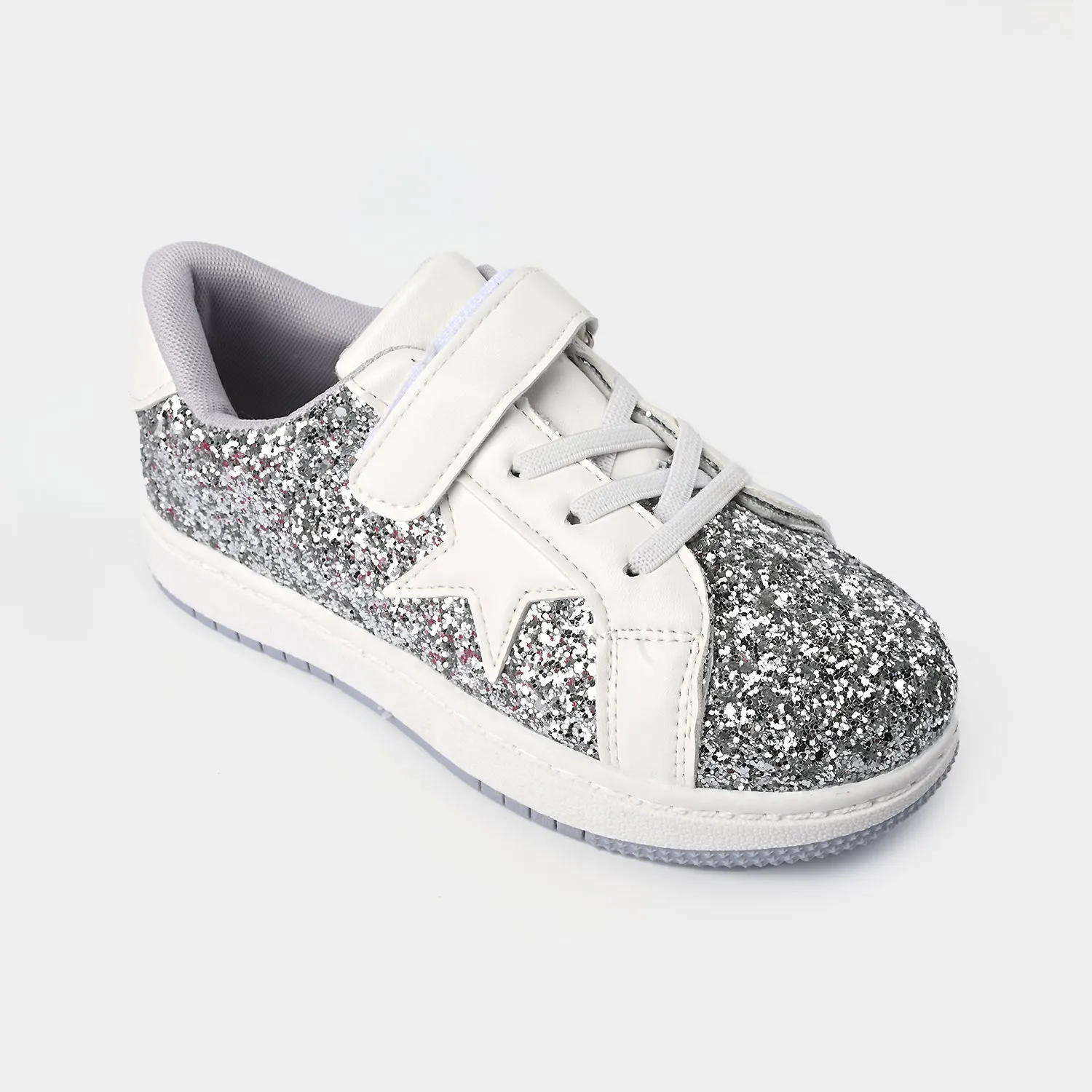 Girls Sneakers 5722-6-SILVER