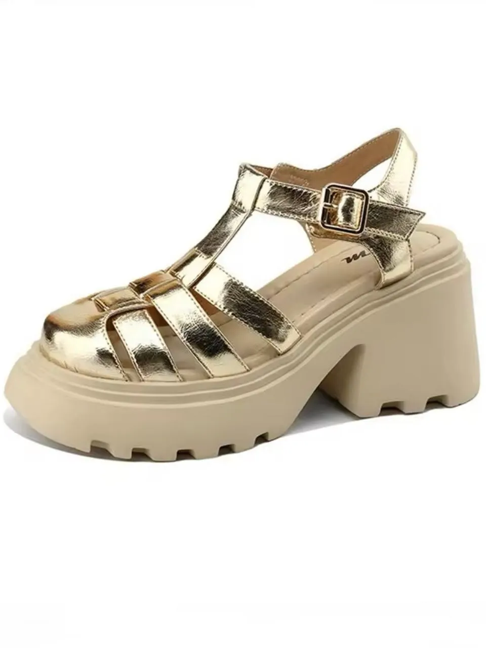 Gold Roman gladiator sandals