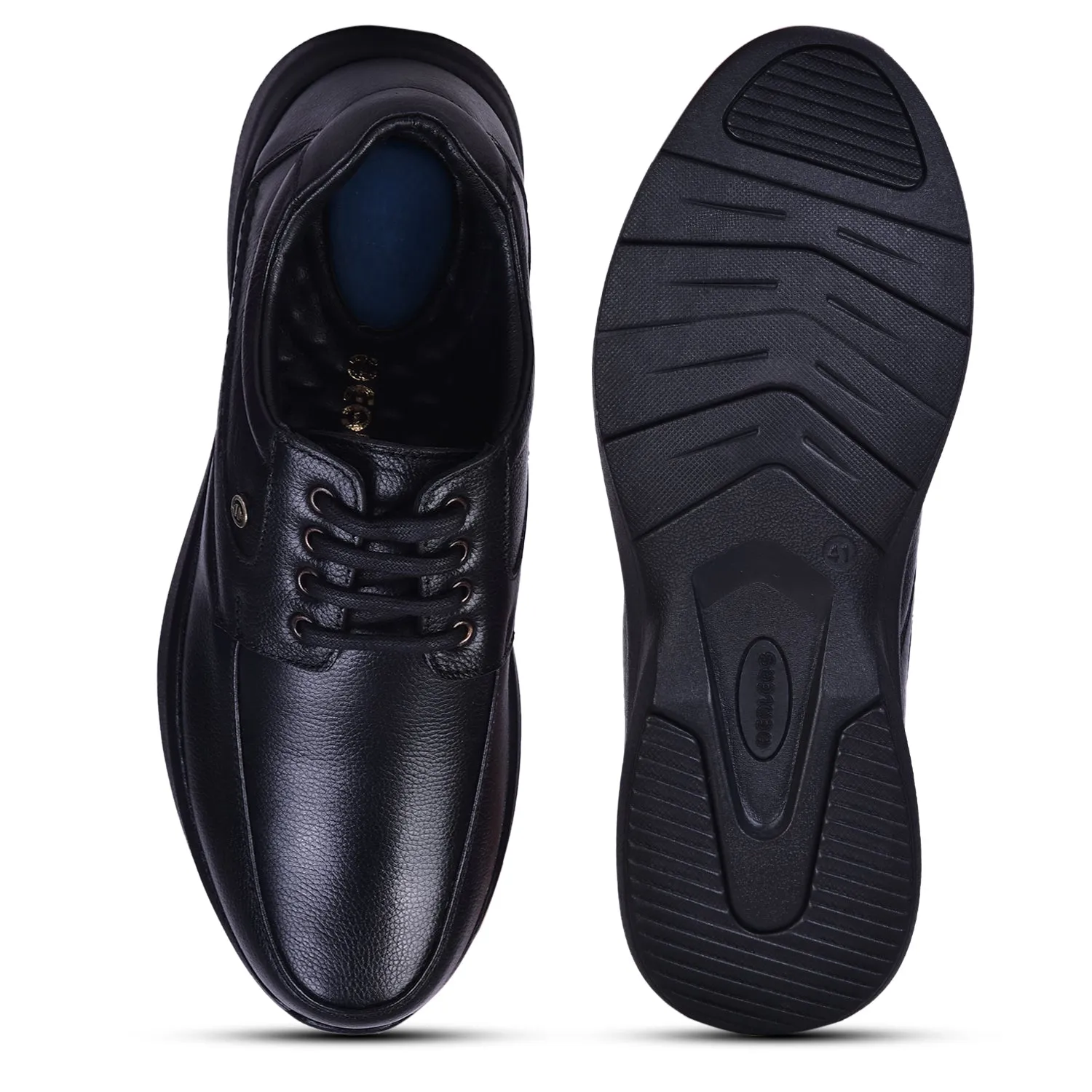 Healers Black Formal Mocassin Shoes For Men E823-03 By Liberty