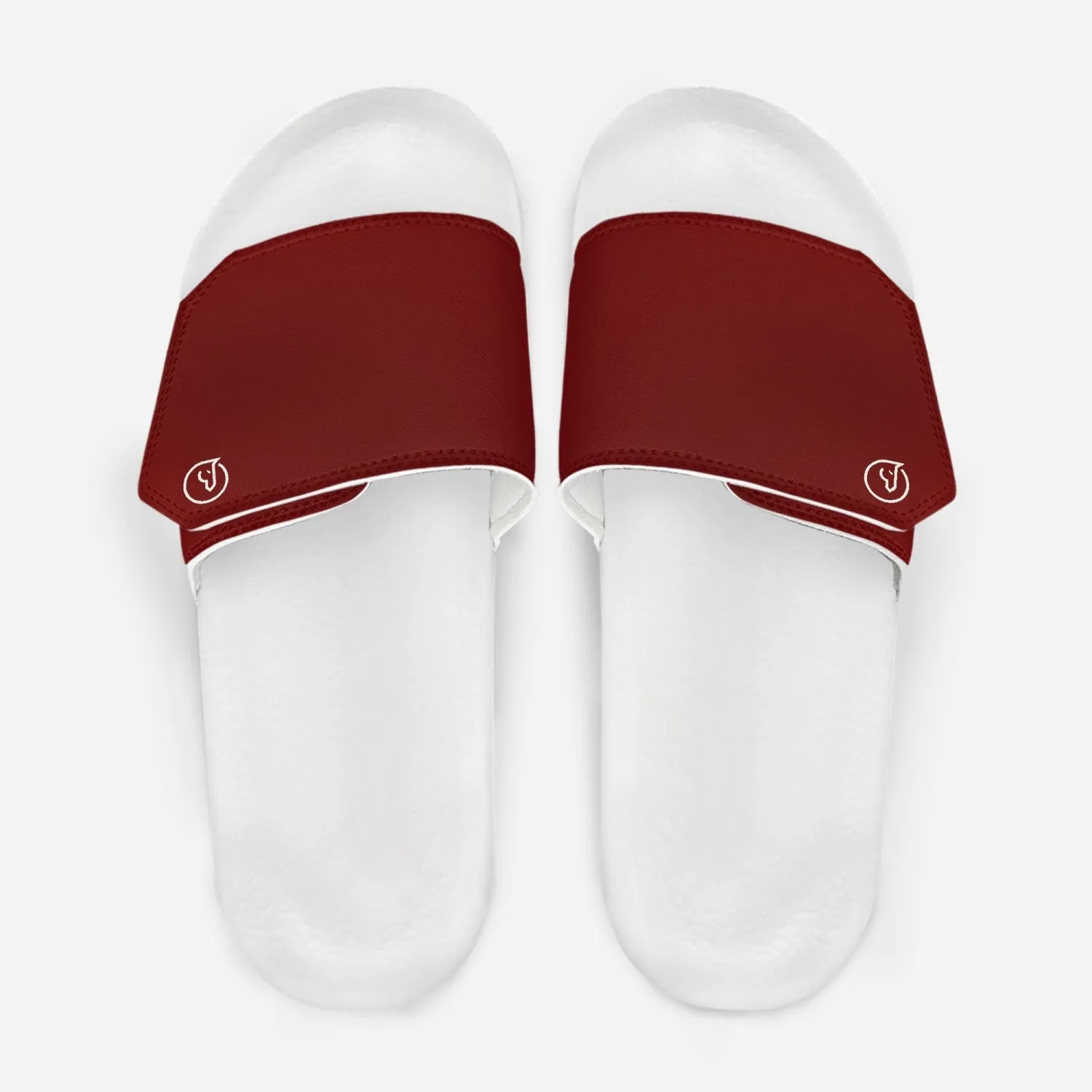 Humble Sportswear™ Men's Velcro Slides Burgundy