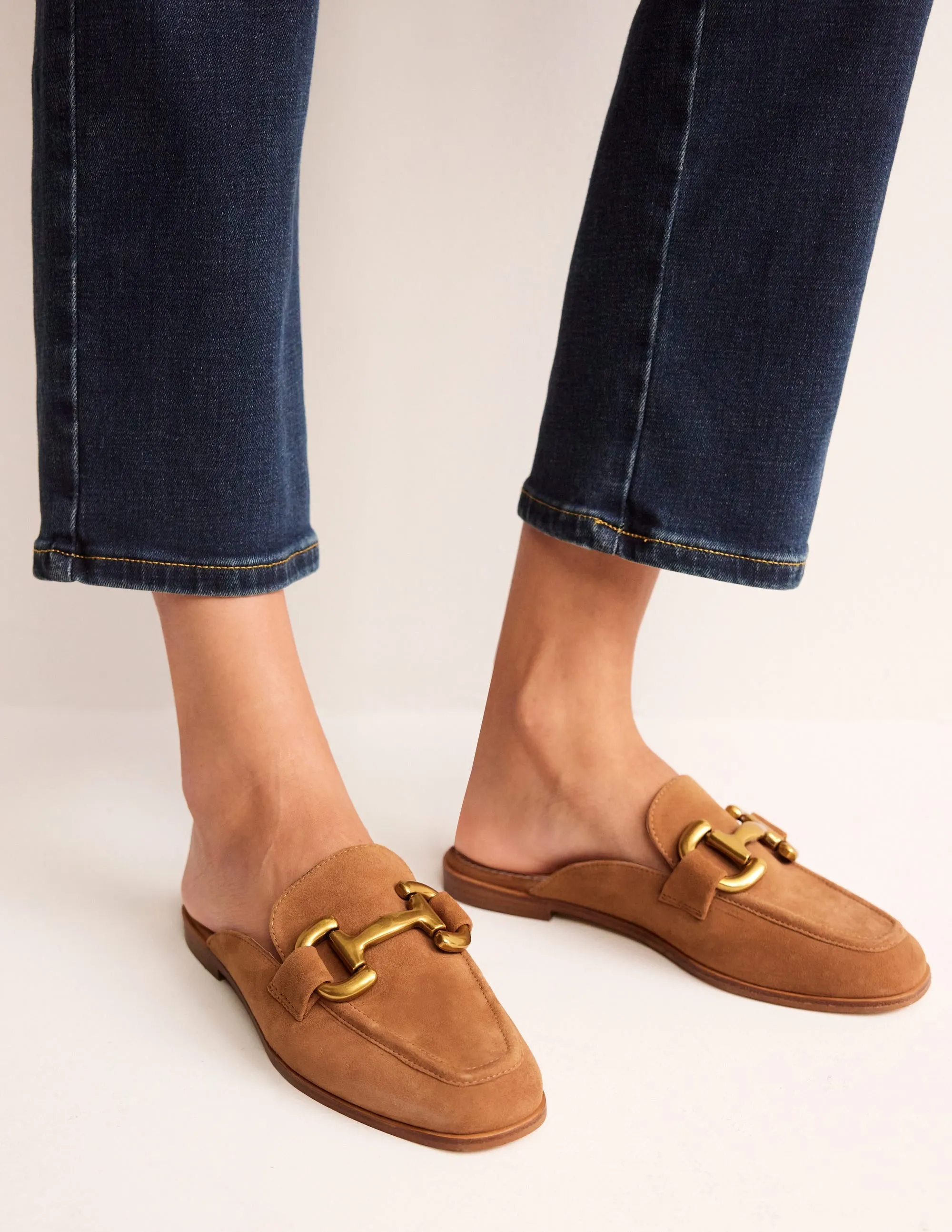 Iris Snaffle Mule Loafers-Ginger Snap