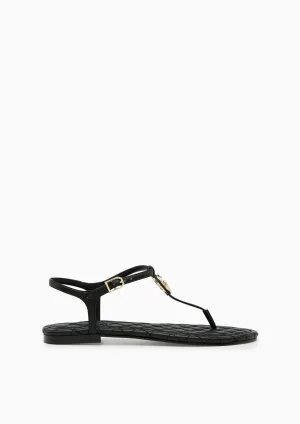 Isa Flat Slingbacks Black