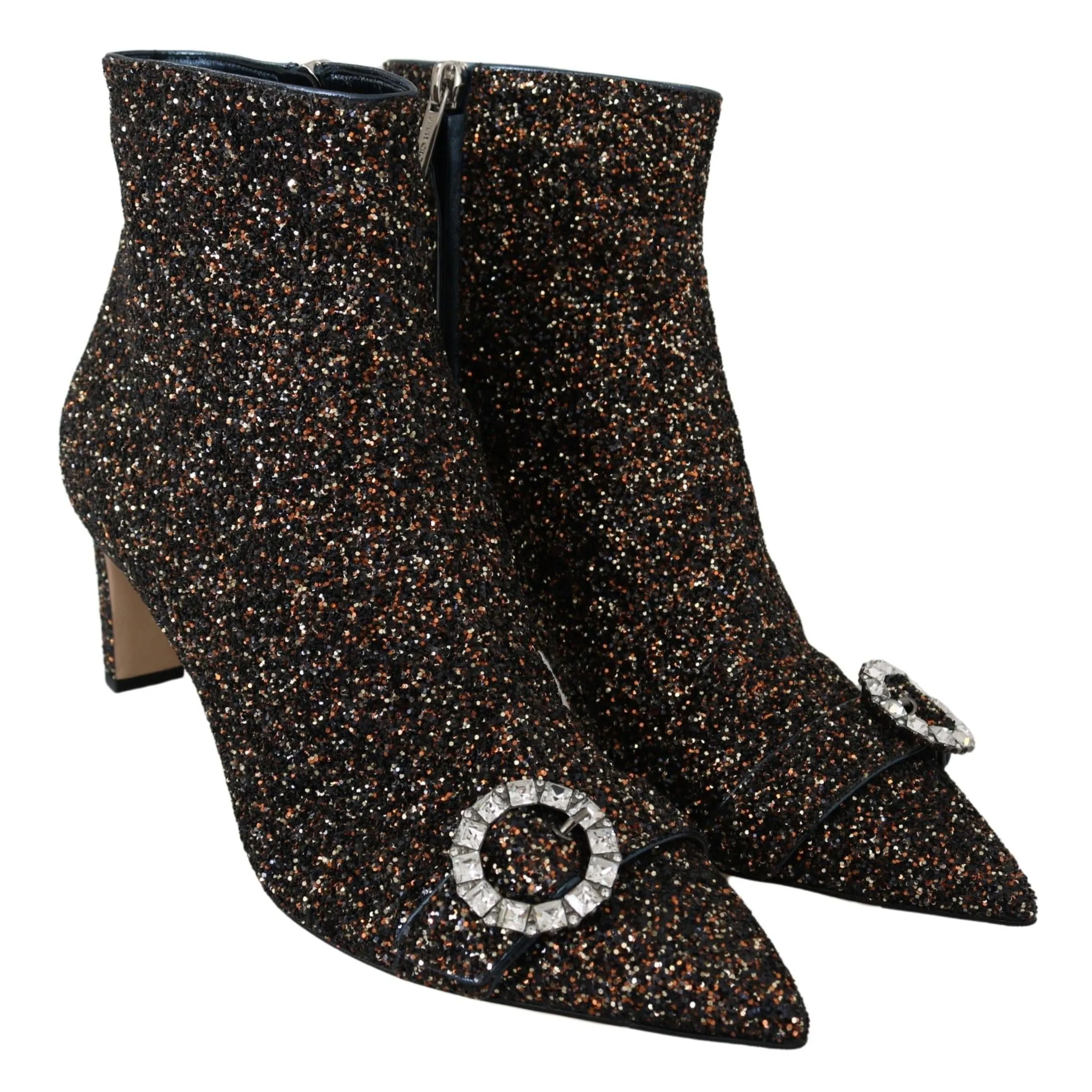 Jimmy Choo Amethyst Mix Hanover Heeled Glitter Boots