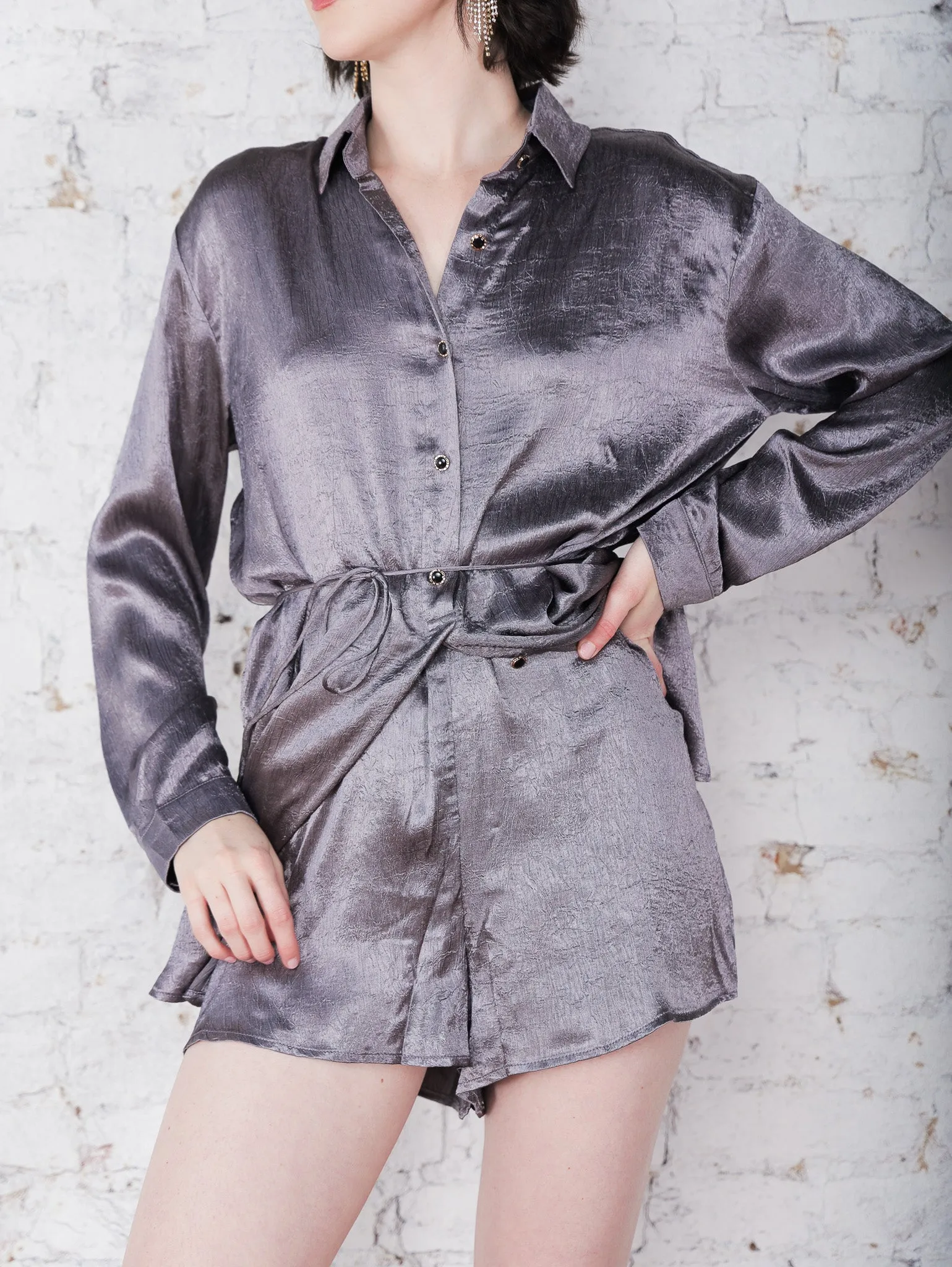 Joya Button Down Romper