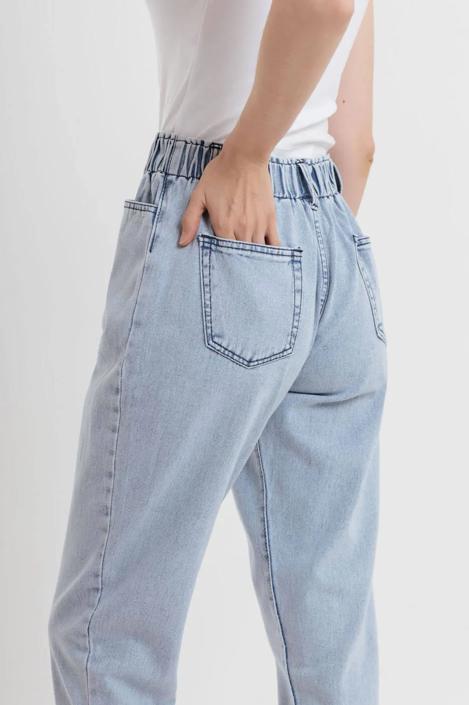 Light Blue Boyfriend Jeans