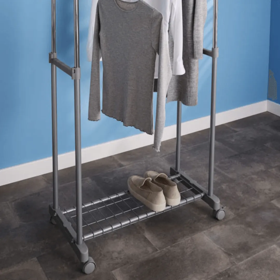 LIVARNO LIVING CLOTHES RACK, 83 X 98-167 X 43 CM