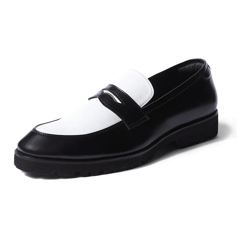 Lorano - Featherlite Black Penny Loafers