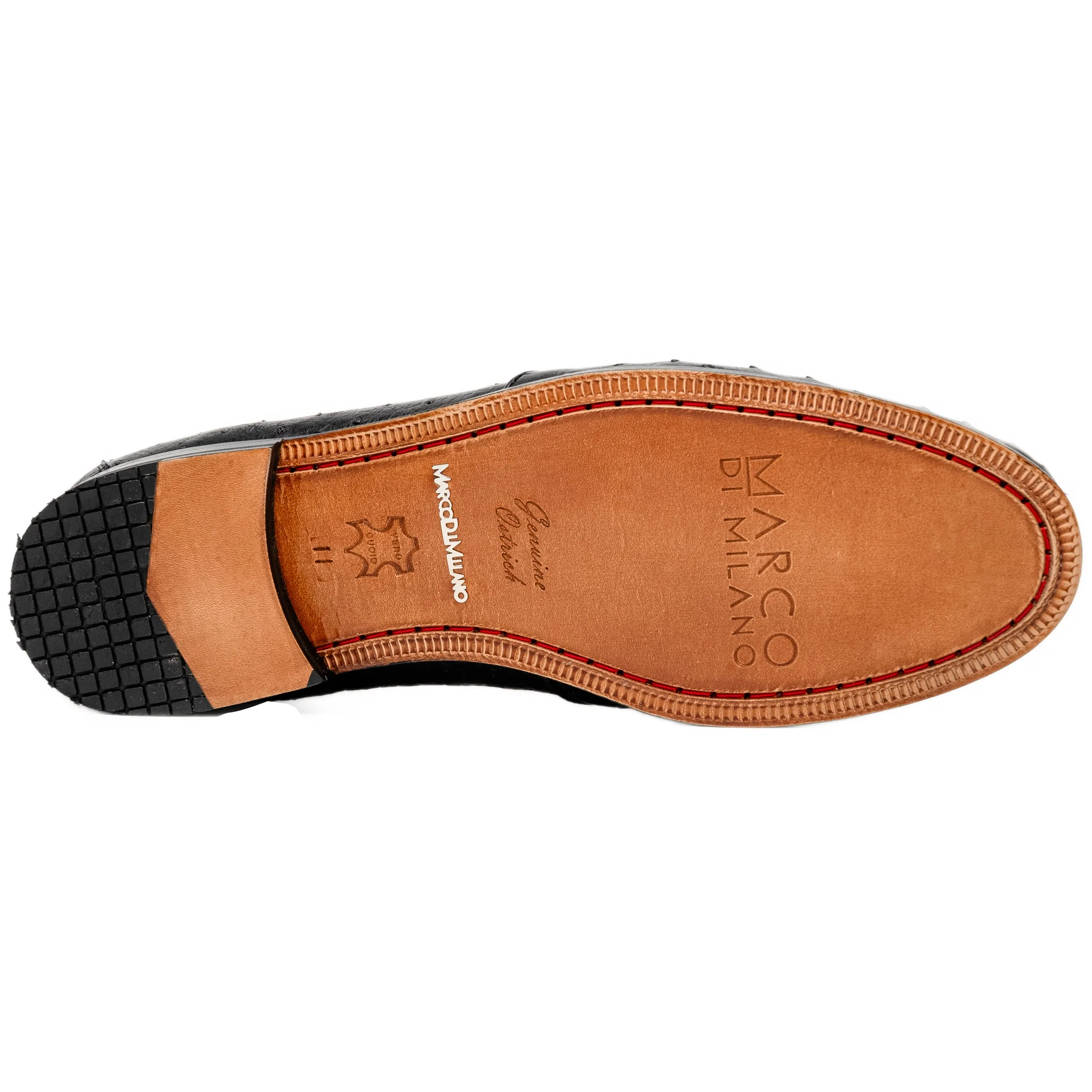 Marco Di Milano Aubiere Ostrich and Leather Black