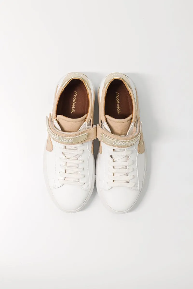 Master Mind Women's Vegan Corn Leather Sneakers | Beige